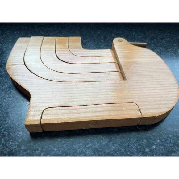 Vtg Wooden Bird Candelabra Scandinavian-Style Swing Arm Candelabra Mid Century - Picture 9 of 10